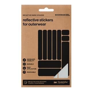 Bookman Urban Visibility Reflective Fabric Stickers Strips 1 st