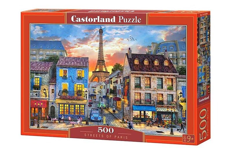 Castorland Pussel Gatorna i Paris 500 Bitar