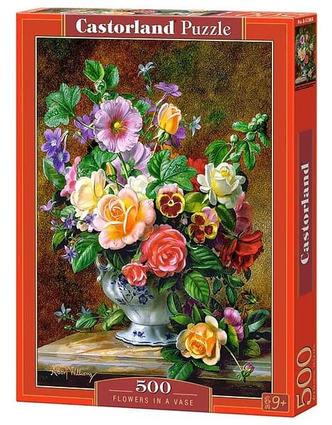 Castorland Pussel Blommor i vas 500 Bitar