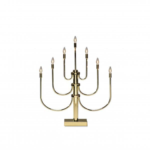 Konstsmide Gnosjö Elljusstake Adventsljusstake 7lj 2071-810TR 7 Ljus Mässing metall