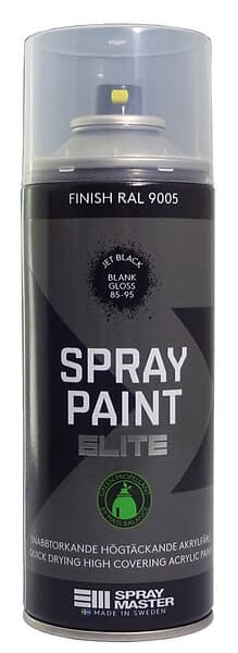 Elite Spraymaster Sprayfärg Svart RAL9005 BLANK