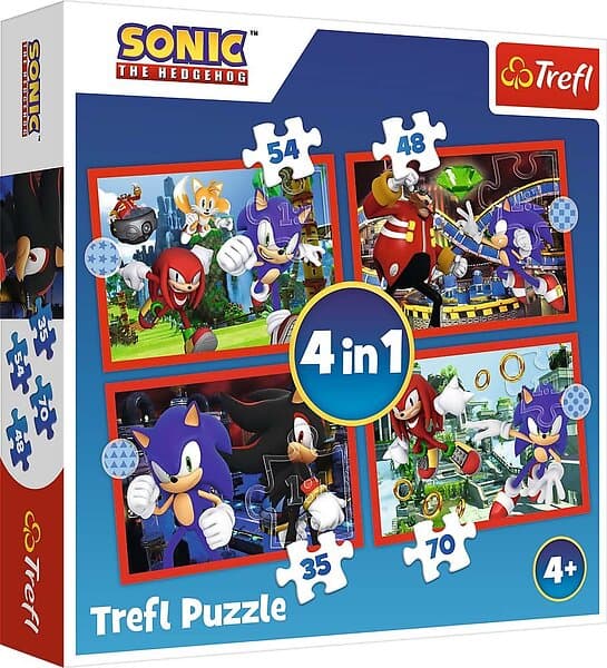 Sonic Trefl Pussel 4-i-1