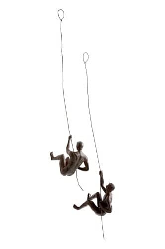 Jotex HUMAN CLIMBERS dekorationsfigur 2-pack Rostbrun