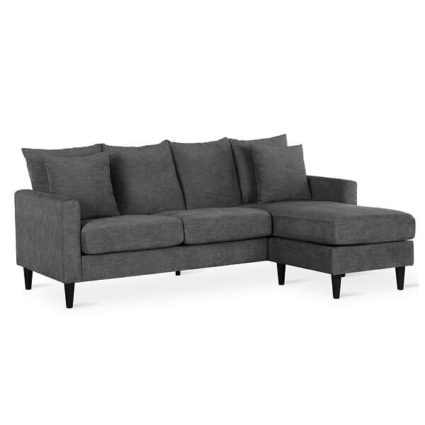 Dorel Home Modulsoffa vändbar med kuddar Forbin Tyg 207x90