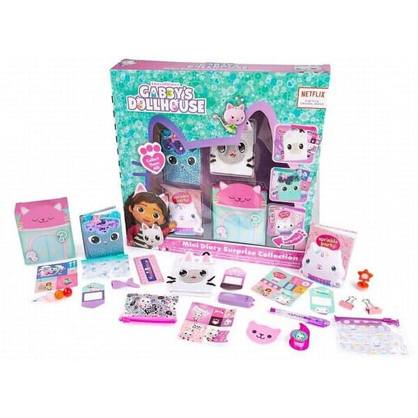 Gabby's Dollhouse Mini Diary Surprise Collection 4-Pack
