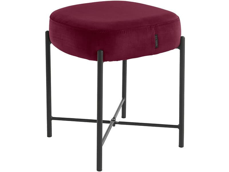 Loft24 Ottoman Berry sammet