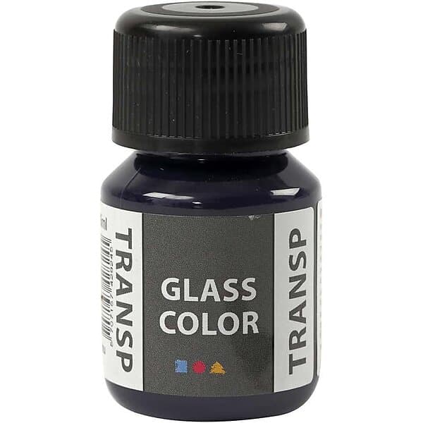 Creativ Company Glasfärg Transparent 30ml/1 Flaska transparent, marinblå, ml/ 1 flaska 31678