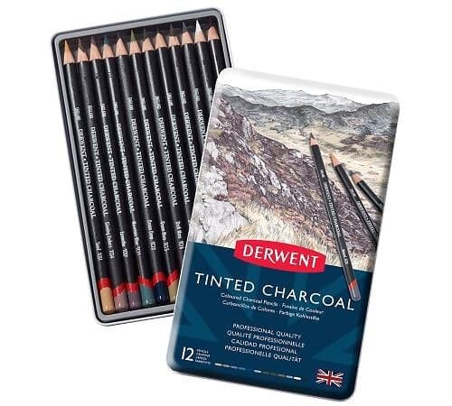 Derwent Tinted Charcoal 12-set