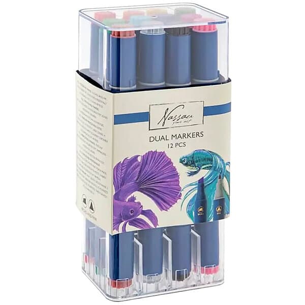 Nassau Fine Art Dual Markers 12-set