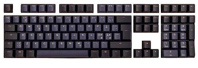 Ducky Cosmic Keycap Set PBT- Blå/Svart