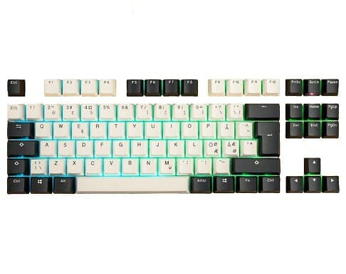 Ducky Tuxedo Keycap Set PBT- Svart/Vit