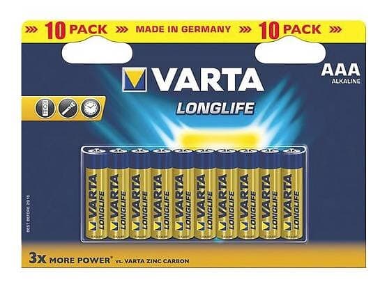 Varta Longlife AAA 10-pack