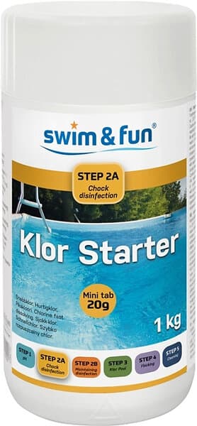 Swim & Fun Klor Starter 20g Tabs 1kg 2A