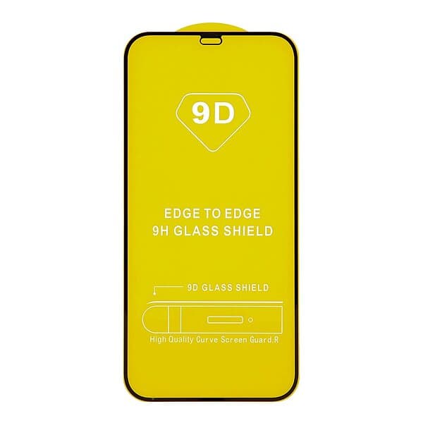 Inskal iPhone 11 Pro XS X Unipha Härdat glas Full Fit Skärmskydd Genomskinlig Svart Kant