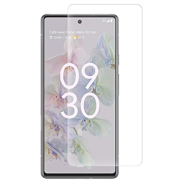 Inskal Google Pixel 6A Härdat glas Skärmskydd Fodralvänlig Genomskinlig