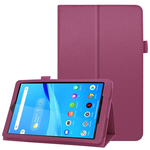 Inskal Lenovo Tab M8 (2nd Gen.) 8" Litchi Leather Case with Stand Function & Magnetic Lock Small