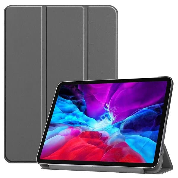 Inskal iPad Pro 12,9" (2022/2021/2020/2018) Fodral med Stativfunktion Grå