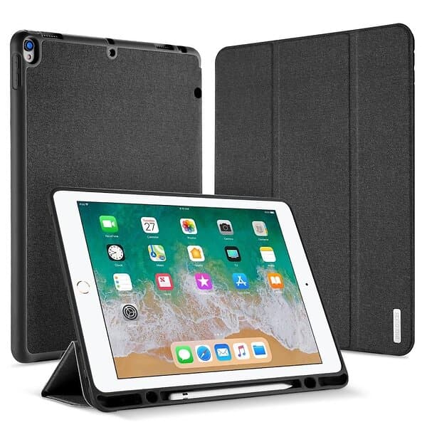 Dux Ducis iPad Pro 12,9" (2017) Domo Series Quality Case Fodral med Tygstruktur Svart