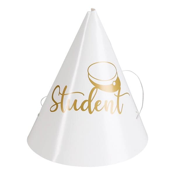 MINI Partyhattar Student Guld 4-pack