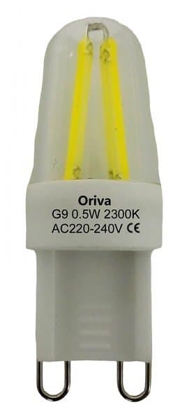 Oriva G9 filament 2300K 0,5W (Varmvit)