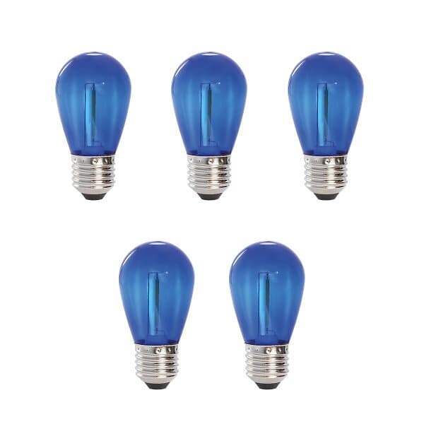 Lightson Deco bulb x 5, E27 12V (blå) (Blå)