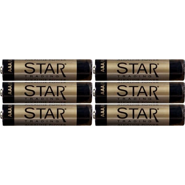 Star Trading Batteri AAA 6-pack (Svart)