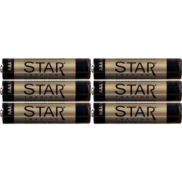 Star Trading Batteri AAA 6-pack (Svart)