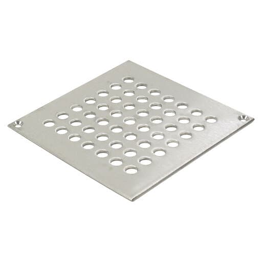 Galler fyrkantigt 3 mm-med skruvlås-: 140 x 140 mm-rostfritt stål