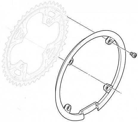 Shimano Kedjeskydd FC-M430 inkl. Skruv 104 mm 44T 2016