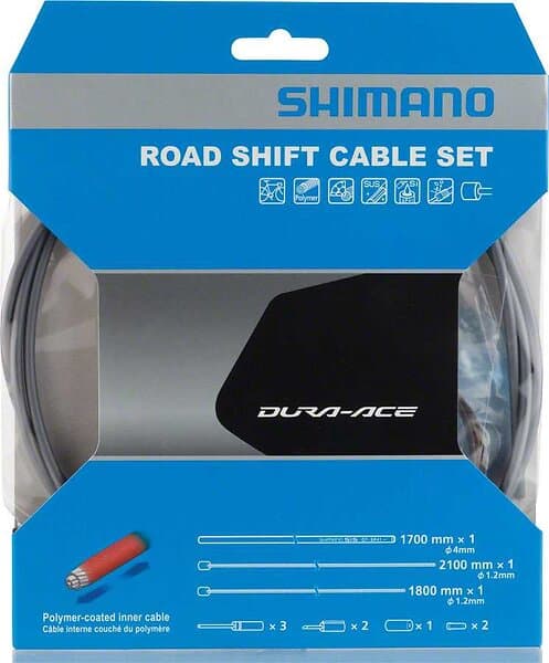 Shimano Växelvajerset Dura-Ace Polymer-Belagda Vajrar grå 2016