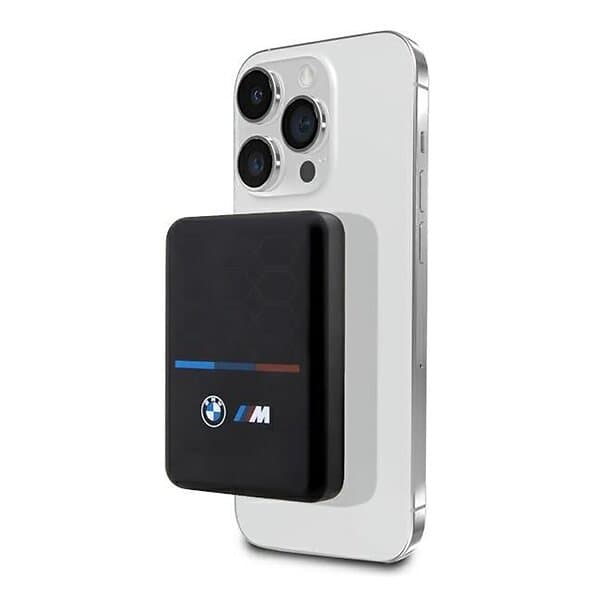 BMW Magnetisk & Trådløs Qi Powerbank 3000mAh MagSafe Kompatibel Svart