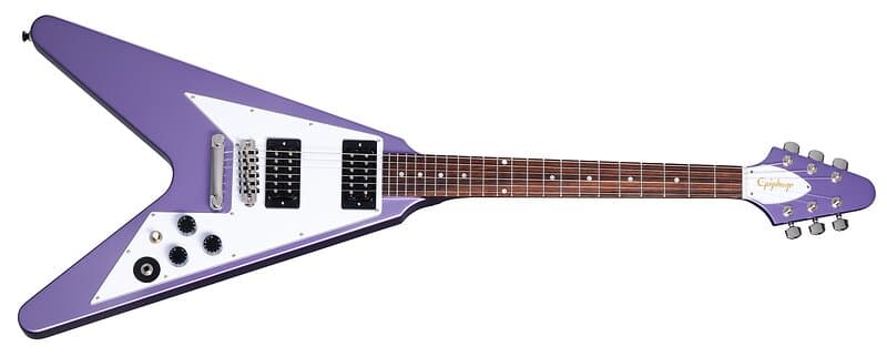 Epiphone Kirk Hammett 1979 Flying V Purple Metallic