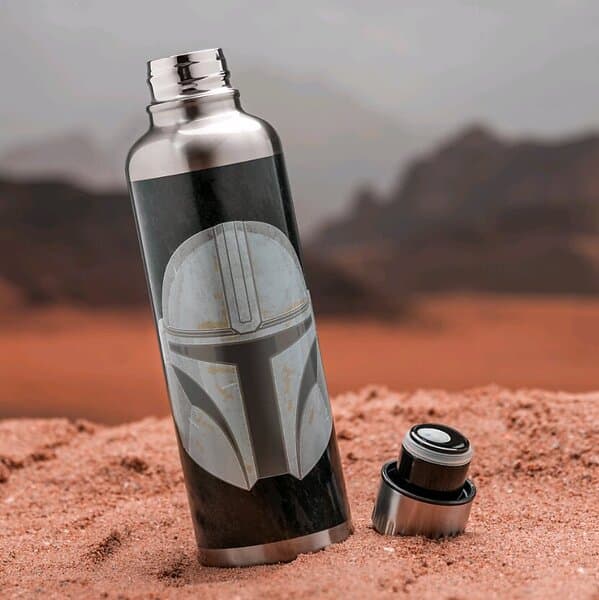 Paladone Star Wars The Mandalorian Metal Water Bottle