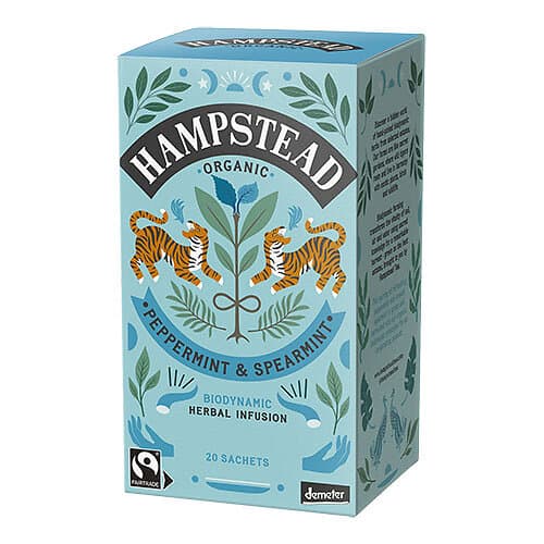 Hampstead Pepparmynta och Spearmint te EKO Demeter 20 Påsar