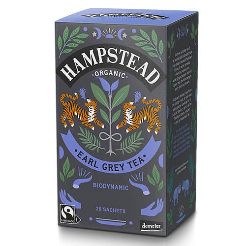 Hampstead Tea Earl Grey te Ø Demeter 20 Påsar