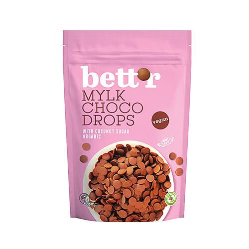 Bett r Chokladknappar Pink Vegan Ø M. Frysförvällda Jordgubbar 200g