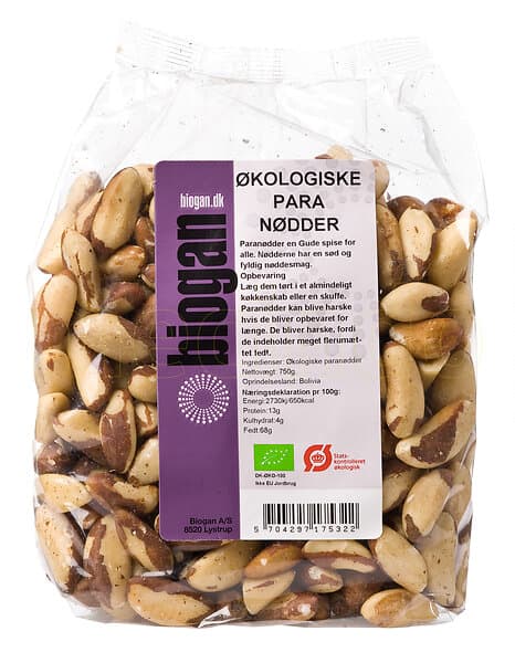 Biogan Paranötter Ekologisk 750g