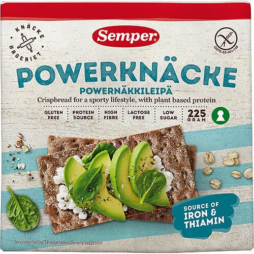 Semper Knäckebröd Powerknäcke Glutenfri 225g