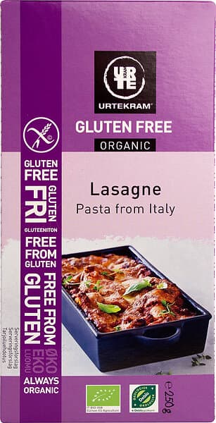 Urtekram Pasta Lasagne Glutenfri EKO 250g