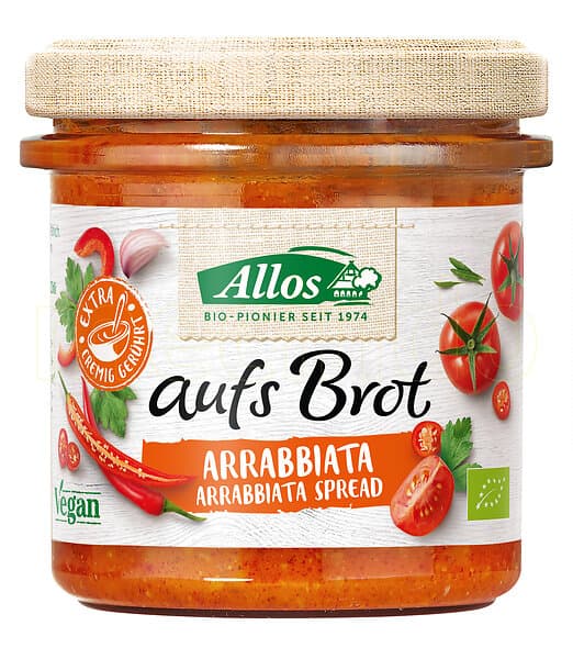 Allos Smörgåspålägg Aufs Brot Arrabbita EKO 140g