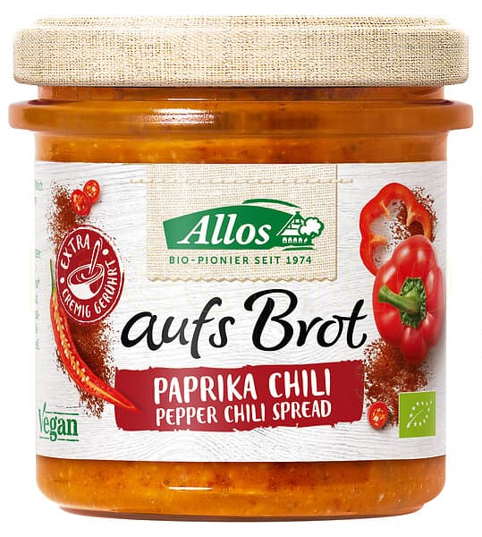 Allos Smörgåspålägg Aufs Brot Peppar Frukt Chili EKO 140g