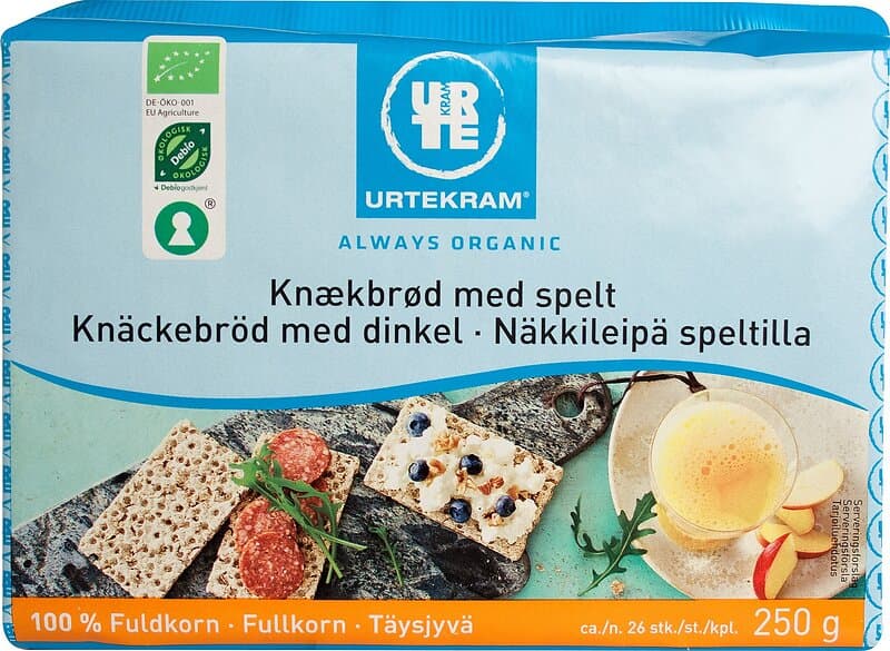 Urtekram Knäckebröd Med Dinkel Eko 250g