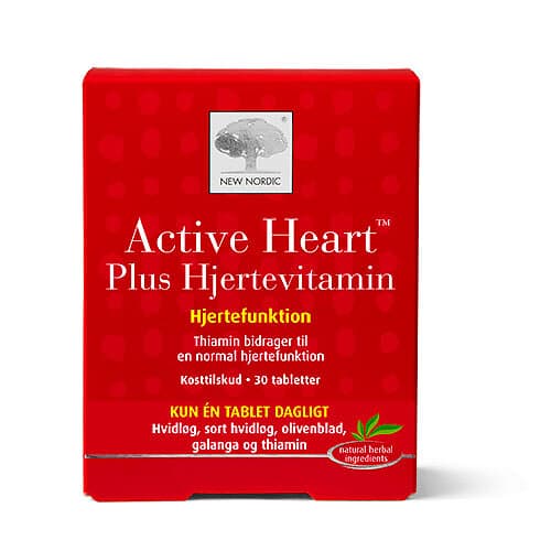 New Nordic Active Heart Plus Hjärtvitamin 30 Tabletter