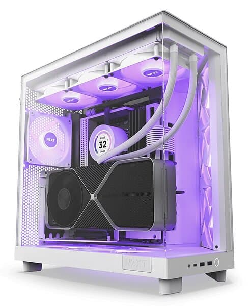 NZXT H6 Flow RGB (Vit/Transparent)