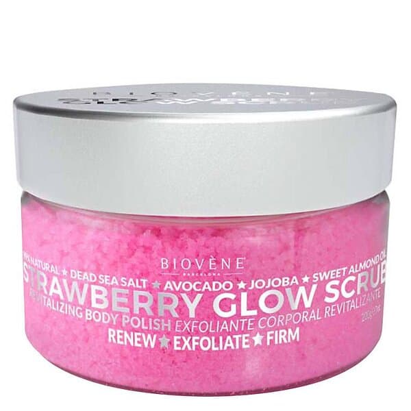 Biovene Strawberry Glow Scrub Revitalizing Body Polish 200g