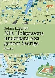 Nils Holgerssons underbara resa genom Sverige Karta Svenska Falsad