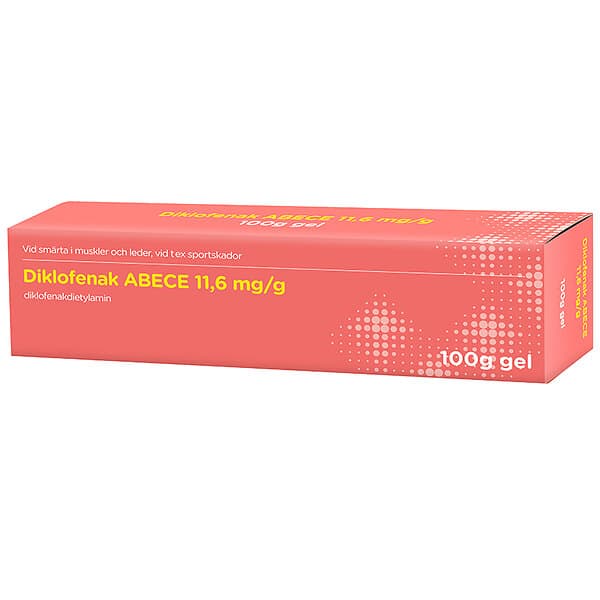 ABECE Diklofenak Gel 11,6mg/g Tub, 100g