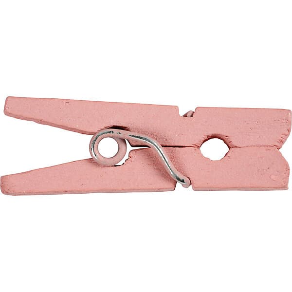Creativ Company Klädnypor Mini 25x3 mm 36 st/1 Förp klädnypor, ljusröd, L: 25 mm, B: 3 st./ 1 förp. 56437