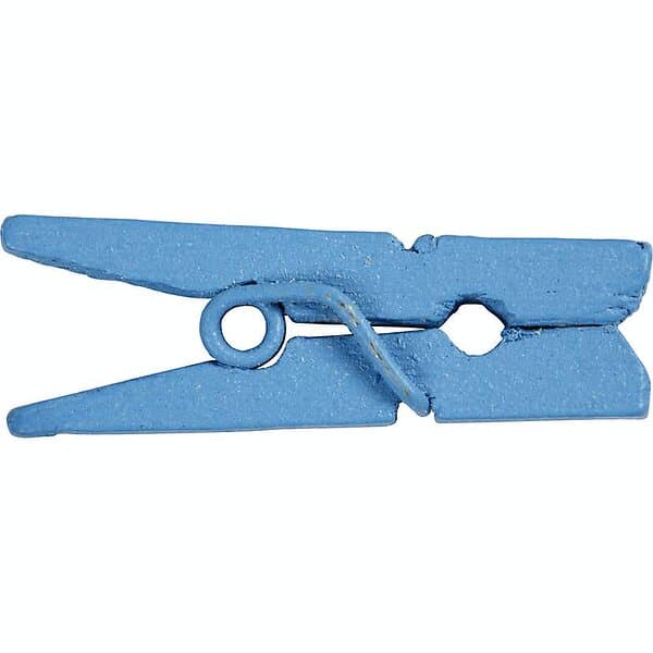 Creativ Company Klädnypor Mini 25x3 mm 36 st/1 Förp klädnypor, blå, L: 25 mm, B: 3 st./ 1 förp. 56439