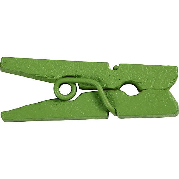Creativ Company Klädnypor Mini 25x3 mm 36 st/1 Förp klädnypor, grön, L: 25 mm, B: 3 st./ 1 förp. 56443